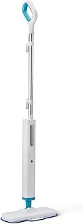 Amazon Basics Steam Mop for All Sealed Hard Floors, Heats Up in 30 Seconds, Chemical-Free Cleaning, 3 Washable Pads, 20-Foot Cord, White