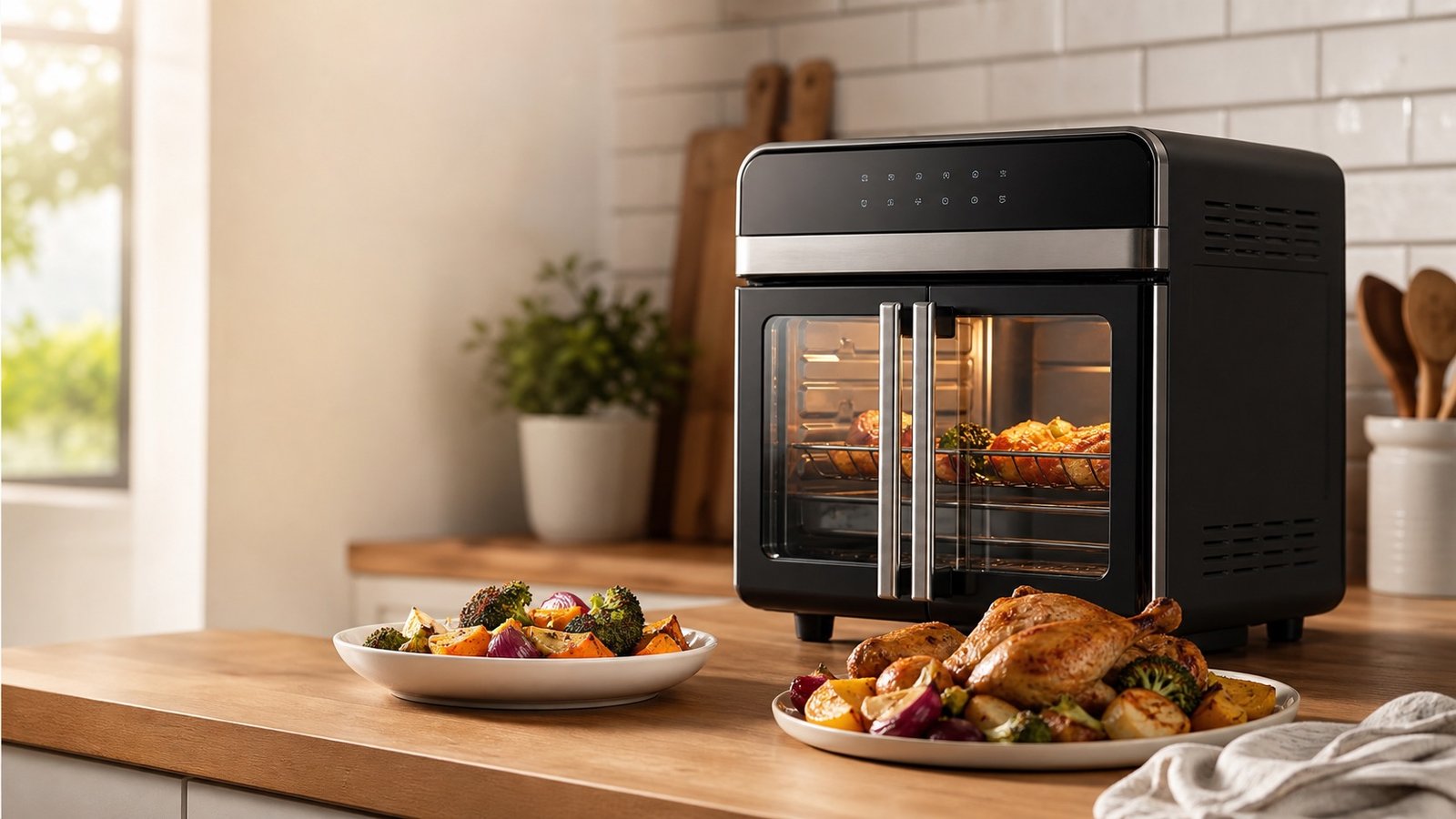 Best french door air fryer cover image showing the solved outcome for the keyword in a practical editorial scene instead of a generic product collage