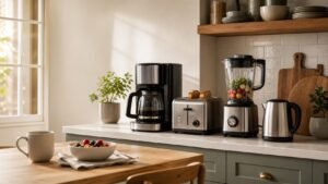 Best kitchen appliance packages cover image showing a believable kitchen scene with a coordinated small-appliance setup that feels useful, space-aware, and giftable instead of like a generic ecommerce bundle grid