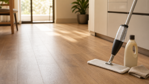 Best laminate floor cleaner cover image showing the solved outcome for the keyword in a practical editorial scene instead of a generic product collage
