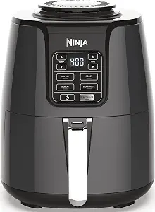 Ninja Air Fryer | 4 QT Capacity | 4-in-1 Roast, Crisp, Roast, Reheats, & Dehydrates | Dishwasher Safe Parts | 105°F-400°F | Includes 20 Easy & Healthy Recipes | 1550 watt | Grey | AF101